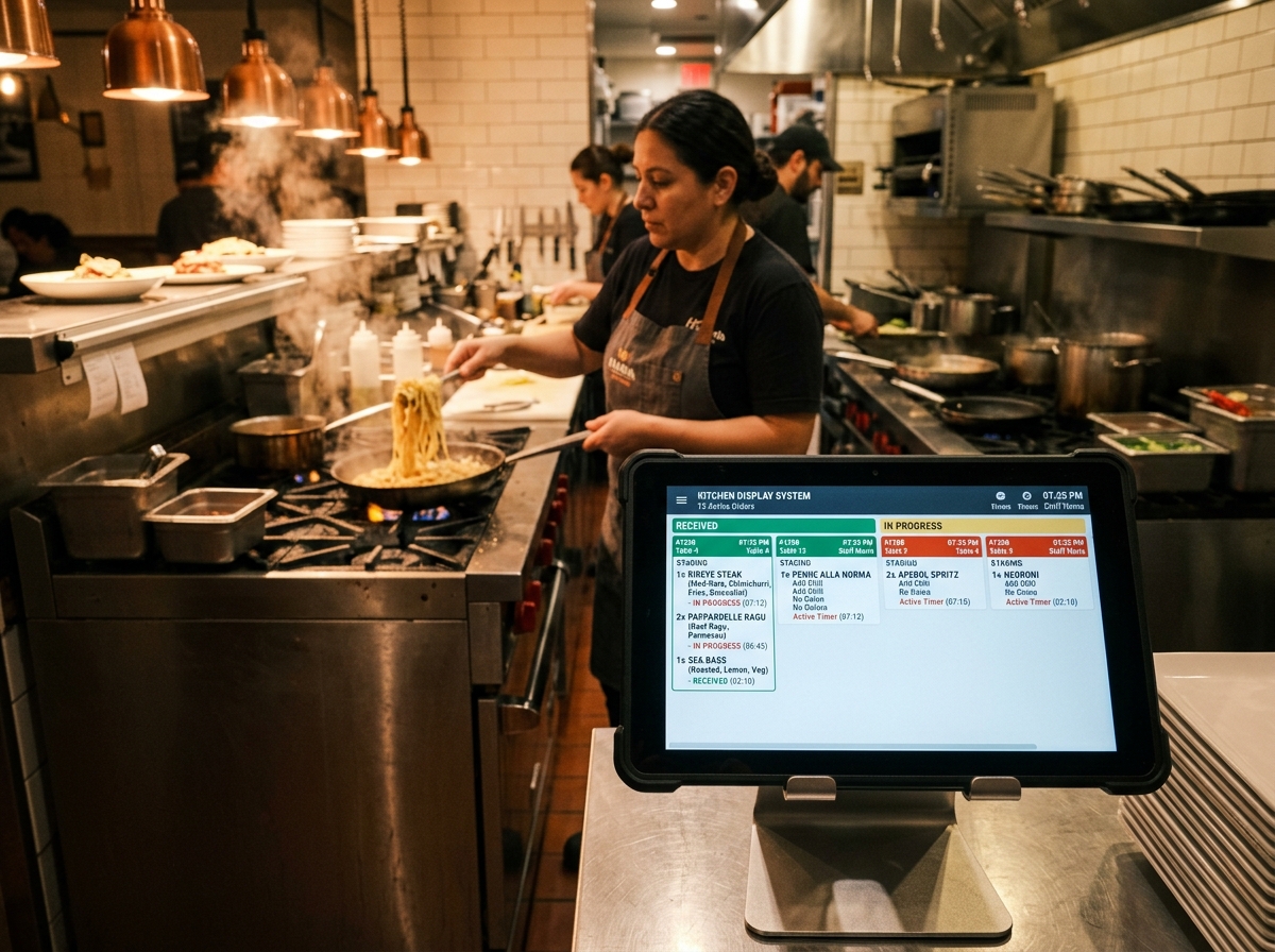 Kitchen Display System (KDS) Cerdas
